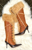 VICINI Suede 20'' Tall Boots size 6.5 (PREOWNED)