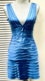 BCBG MAXAZRIA BLUE DRESS (PREOWNED)