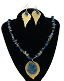 Jewelry- golden necklace quartz (PREOWNED)