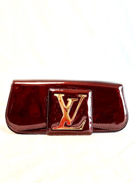 LOUIS VUITTON SOBE CLUTCH PATENT (PREOWNED)
