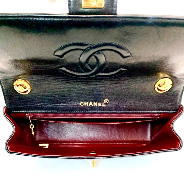 Chanel CC Timeless Lambskin Leather Single Flap Bag (SHG-3Lq5he)