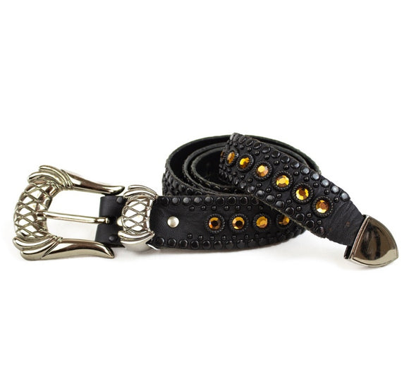 KIPPYS Black Leather Belt (PREOWNED)