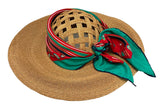Frank Olive Straw Hat (PREOWNED)