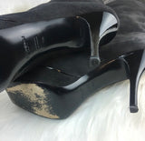 Yves Saint Laurent & Patent Platform Boots Size/9.5 (PREOWNED)