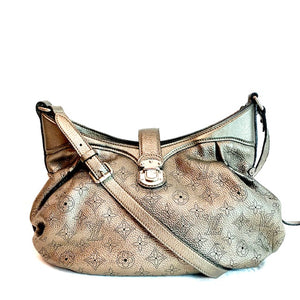 Authentic Louis Vuitton Metallic Mordore Mahina Leather Bag (PREOWNED)